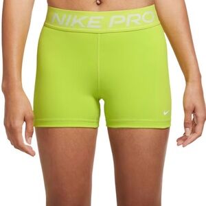 Nike Pro Neon Lime Dri-Fit Women's Bike Shorts